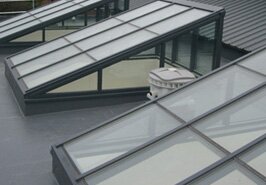 Glass monopitch rooflight information