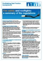 NARM Quickguide 2 Fire Regs